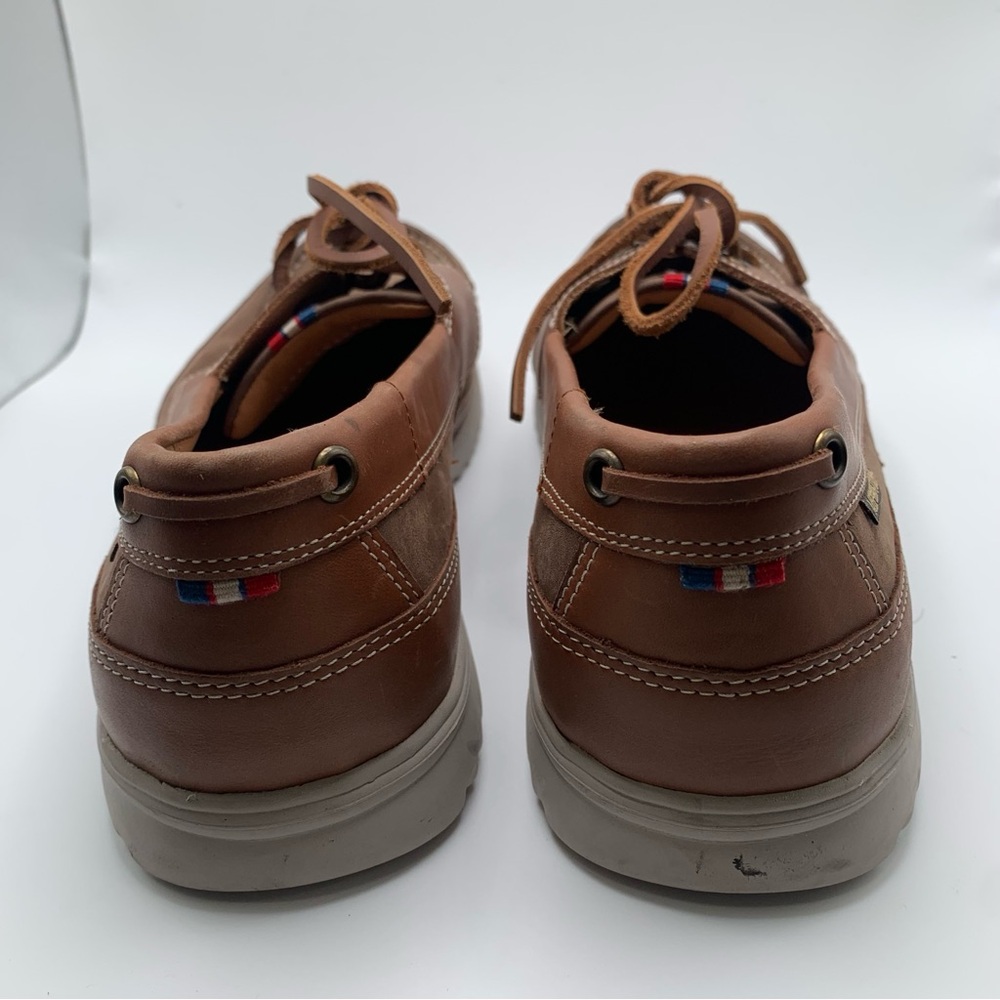 Mephisto Men's Trevis Taupe Boat Shoes SZ 7.5 loafers slip on brown leather 2490 - Picture 4 of 8